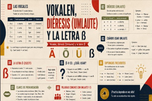 Página: vocales, Umlaute y la letra ß